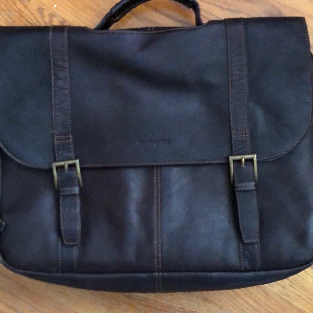 Leather briefcase/computer bag